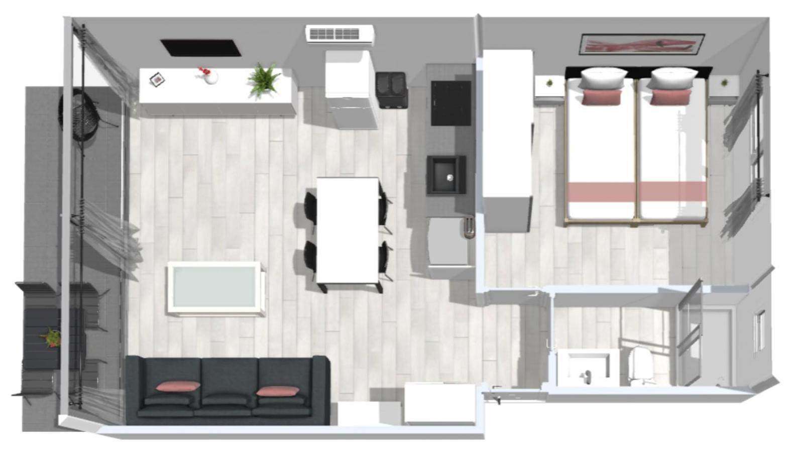 Roses Apartments 2 - Vista Mar Lateral 1Habitacion Kültér fotó